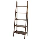 5-Shelf Ladder Bookcase-Warm Brown, , alternate image number null