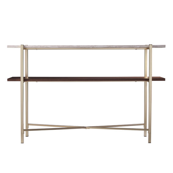 Ardmillan Faux Marble Console Table w/ Storage, , alternate image number null