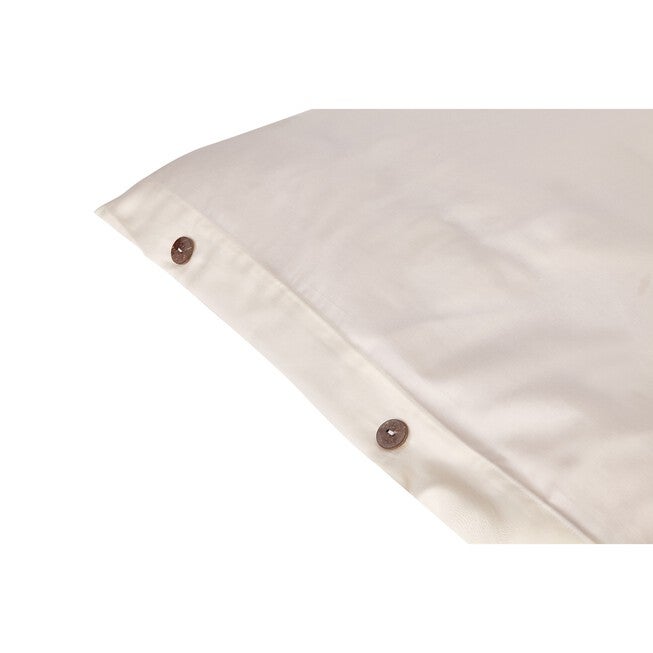 Sleep & Beyond 100% Organic Cotton Duvet Cover, IVORY, hi-res image number 0