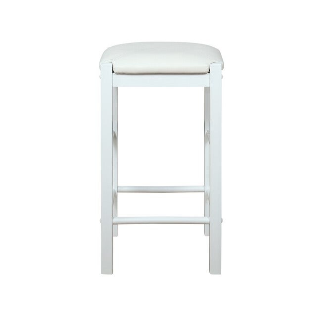 Lancer Backless Counter Stools, White - Set of Two, , alternate image number 3