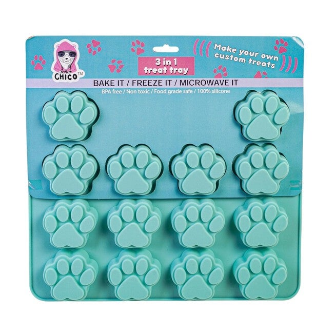 3 In 1 Silicone Baking Treat Tray, PAW PRINT SINGLE, hi-res image number 0