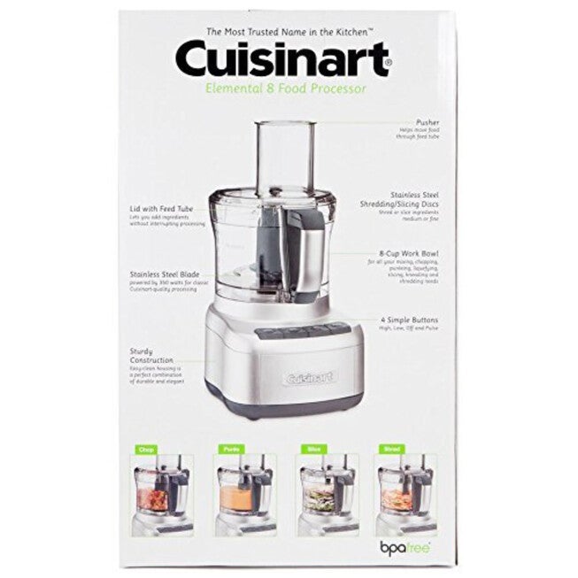Elemental 8 Cup Food Processor (Silver), , alternate image number null