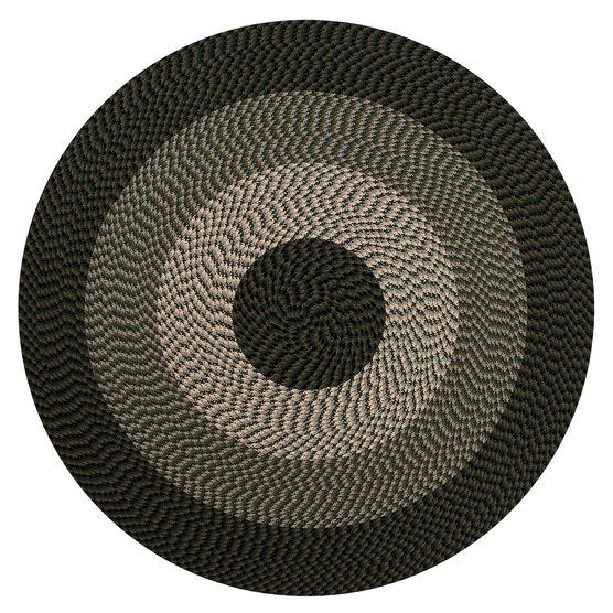 Alpine Braid Collection Reversible Indoor Area Rug, 72"" Round , HUNTER STRIPE, hi-res image number null