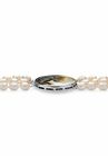 Silver Tone Multi Strand Cameo Necklace Cultured Freshwater Pearl 28", , on-hover image number 1