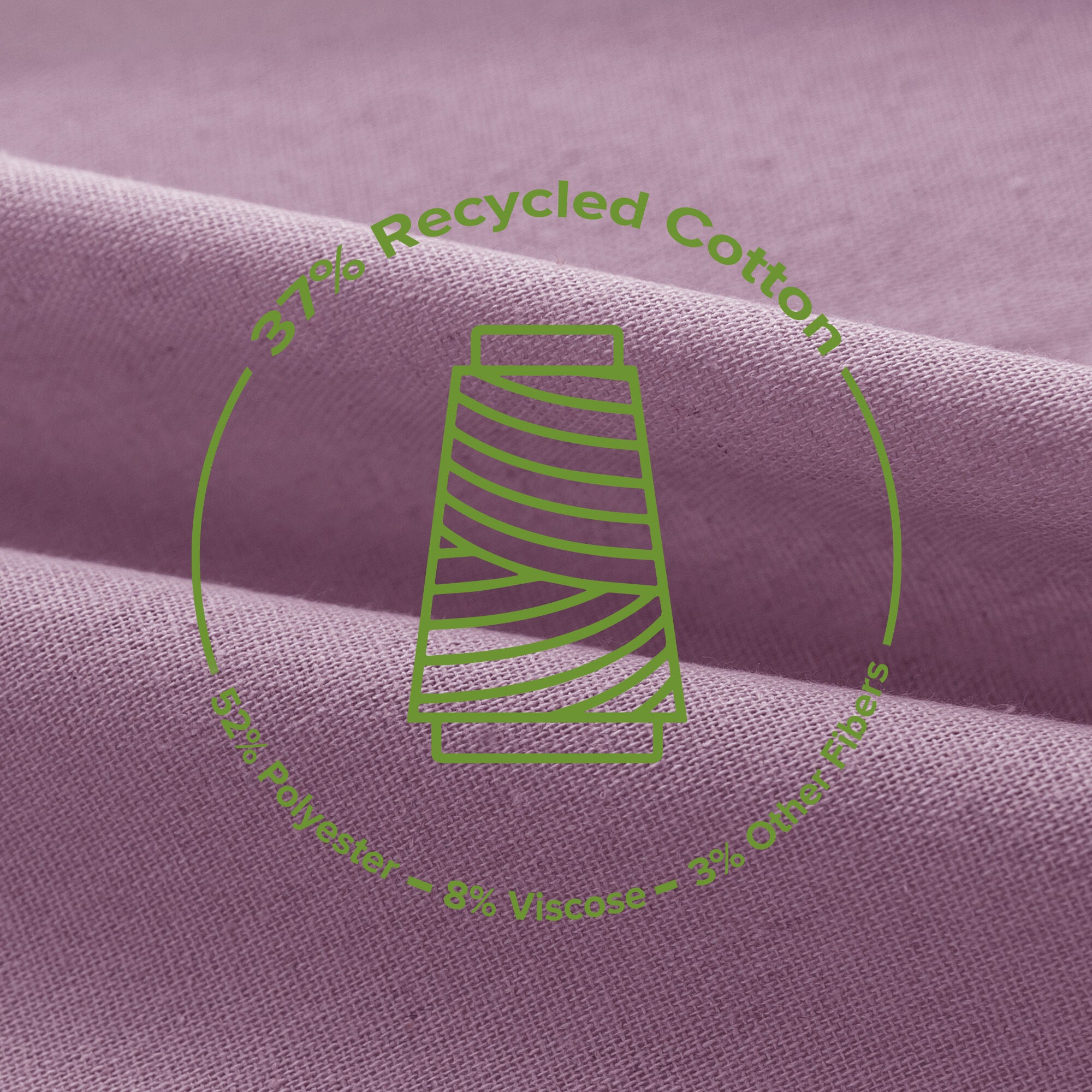 Recycled Cotton Blend Ruffle Tie Top Curtain Pair, BLEACHED MAUVE, alternate image number 3