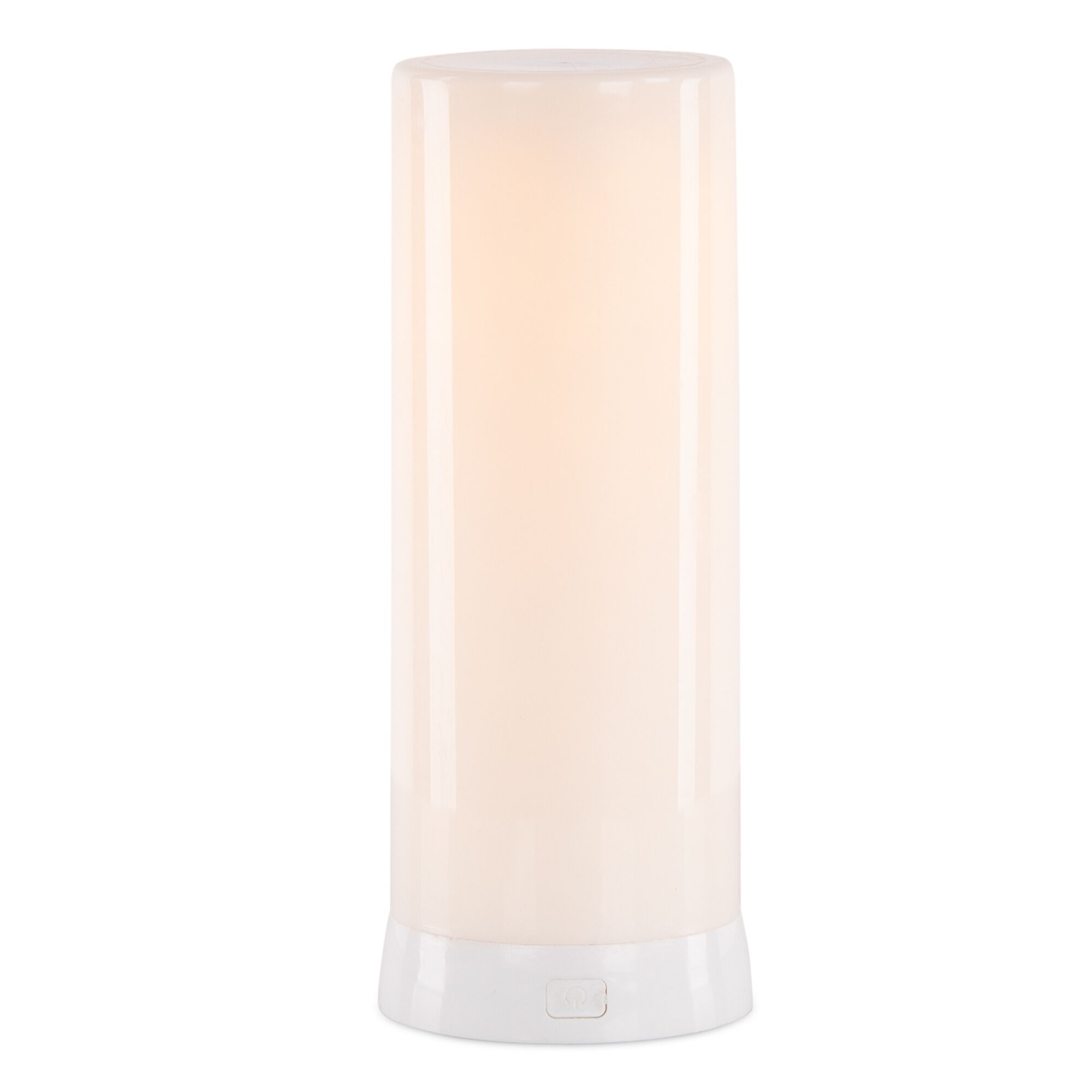 LED FIA Flame Designer Candle with White Hue 7.5 inchesH, WHITE, hi-res image number 0