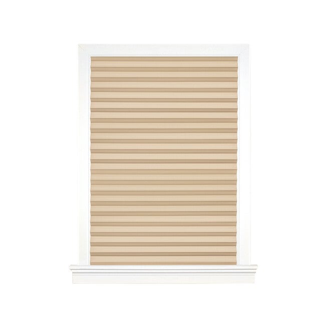 Cordless 1 2 3 Vinyl Room Darkening Pleated Window Shade, , alternate image number null