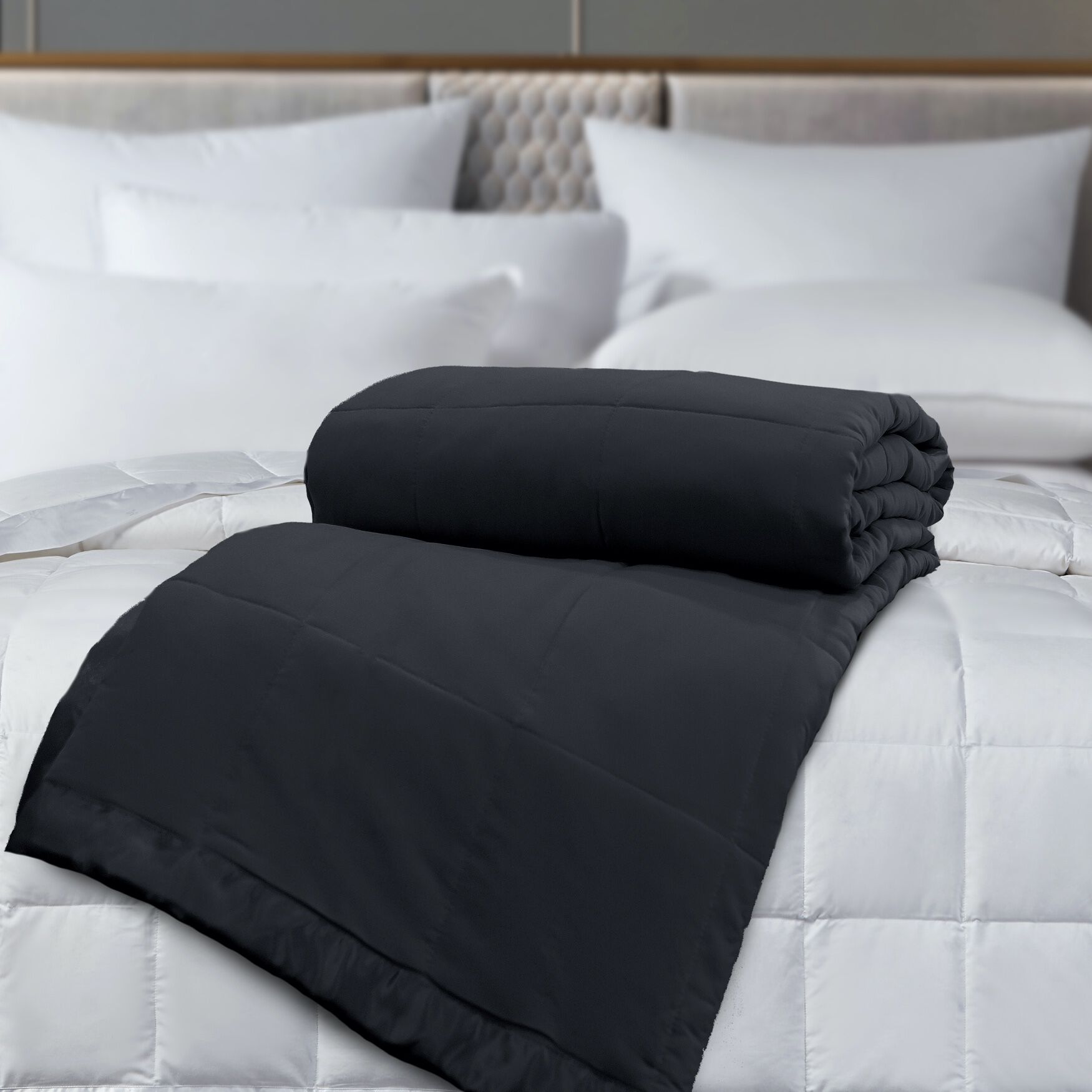 All Season Colored Microfiber Down Alternative Blanket, , alternate image number 17