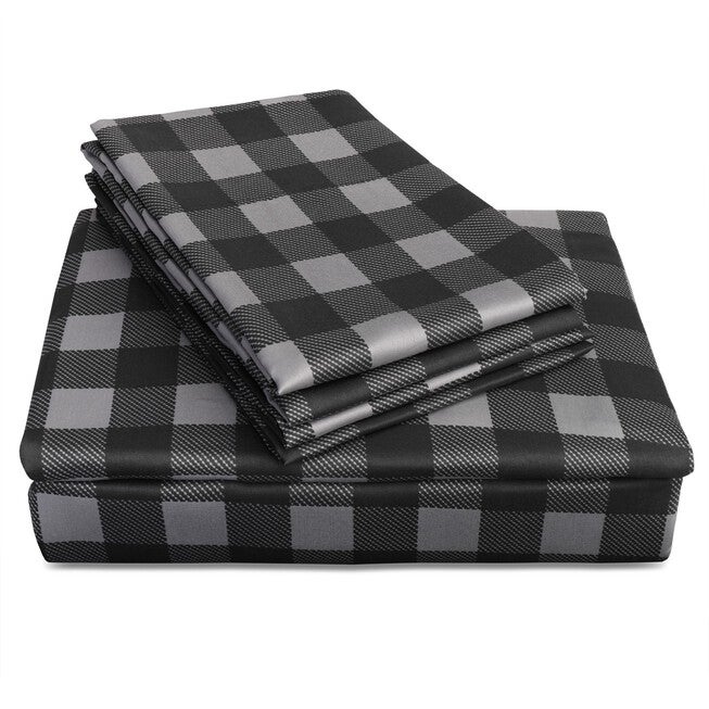 Ecko Buffalo Check Microfiber Sheet Set Sheet Set, , alternate image number 4