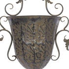 Set Of 2 Brown Metal Traditional Planter, , alternate image number null