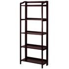 Stratford 5-Shelf Folding Bookcase-Espresso, , alternate image number null