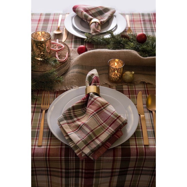 Give Thanks Plaid Tablecloth 60x84, , alternate image number null