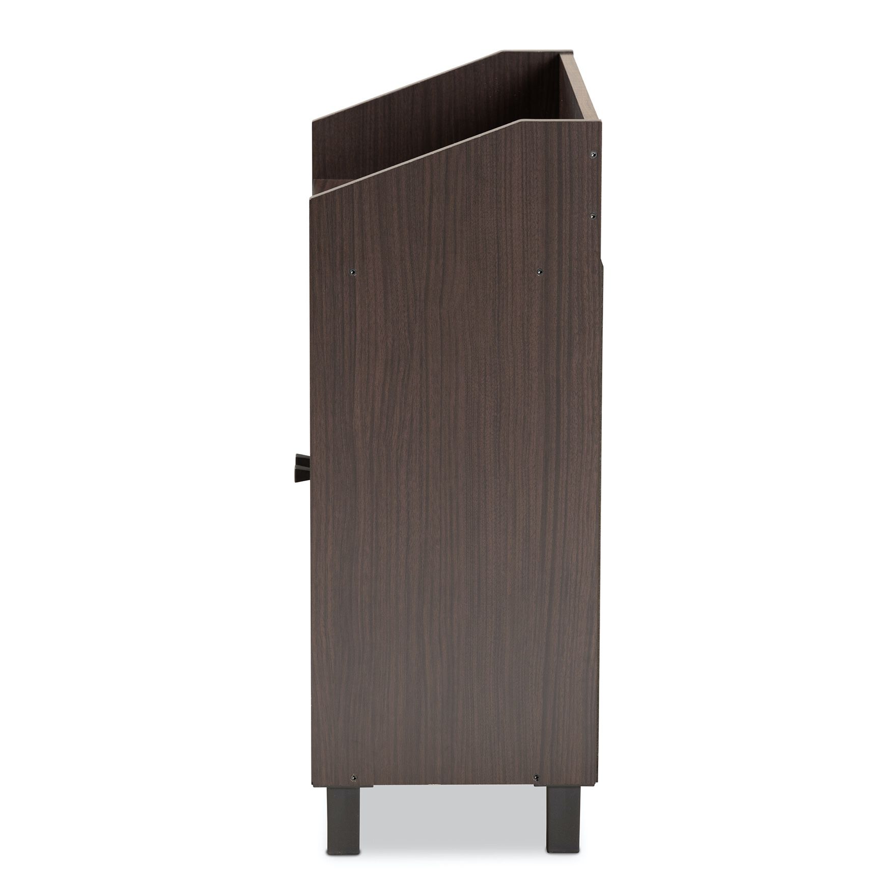 Rossin Wood 2-Door Entryway Shoe Storage Cabinet W Top Shelf Furniture, , alternate image number 3