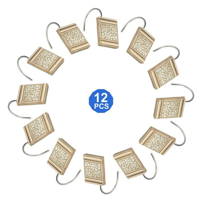 Sinatra Shower Hooks, CHAMPAGNE GOLD, hi-res image number 0