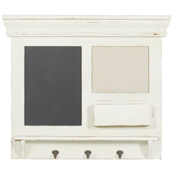 White Farmhouse Abstract Wood Wall Décor, WHITE, hi-res image number null