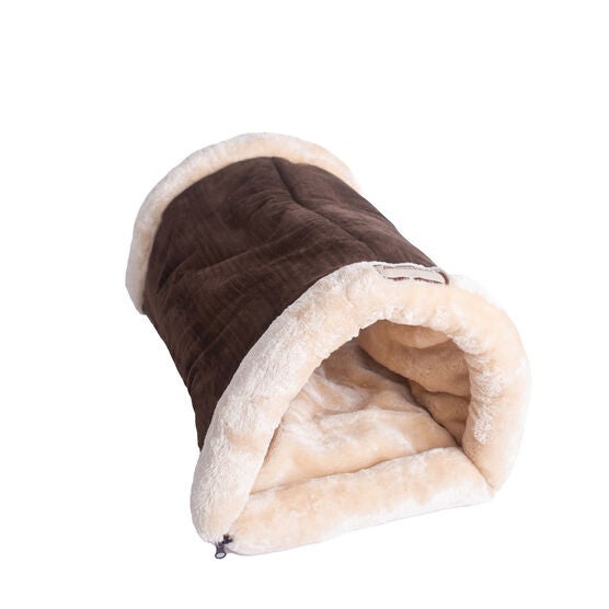 Faux Suede Fur Cat Tunnel Cave Mat, , alternate image number null