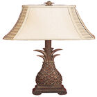 Set Of 2 Brown Polystone Tuscan Table Lamp, BROWN, hi-res image number null