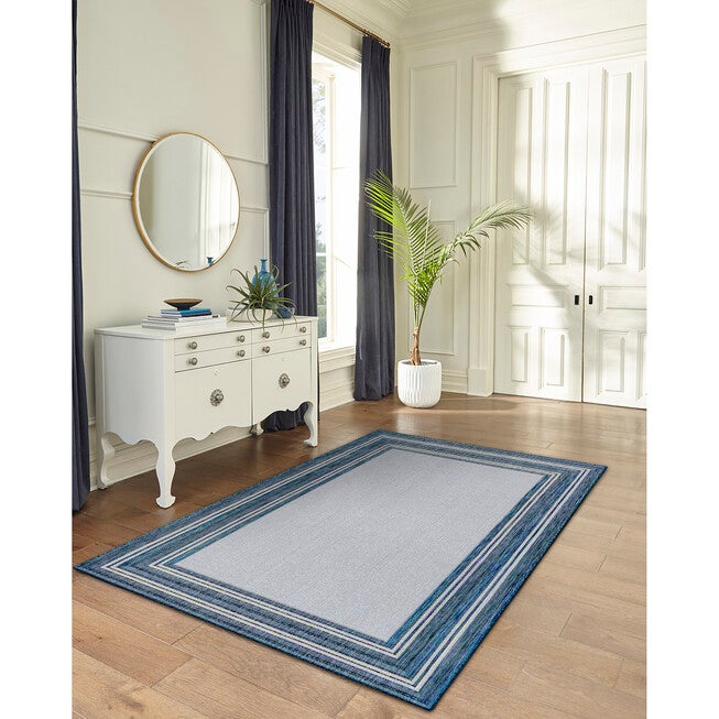 Liora Manne Carmel Multi Border Indoor/Outdoor Rug, , on-hover image number 1