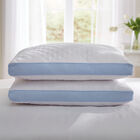 Side Sleeper Gusseted Density 2-Pack Pillows, WHITE LIGHT BLUE, hi-res image number null