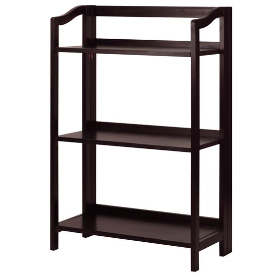 Stratford 3-Shelf Folding Bookcase-Espresso, , alternate image number null