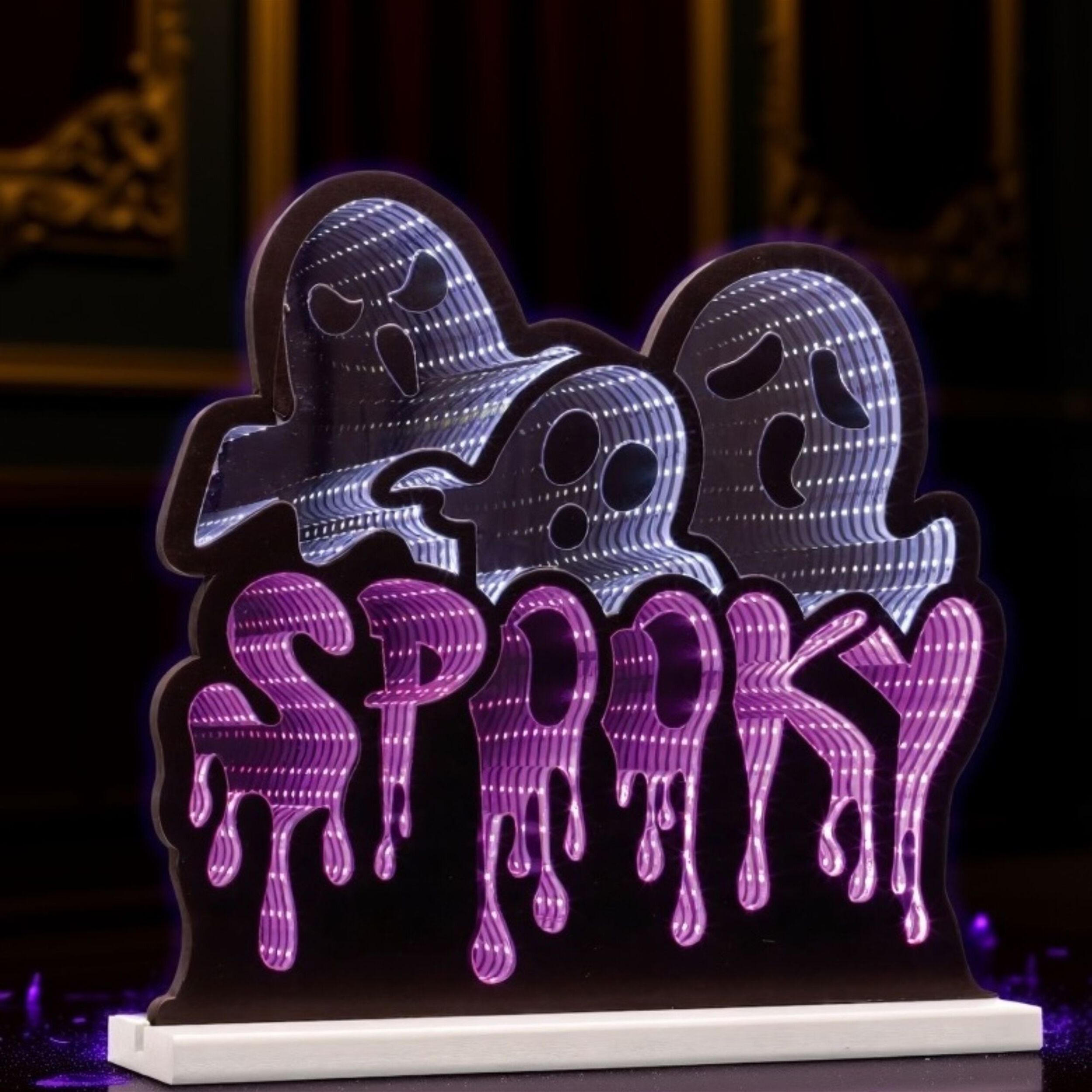 Triple Ghost/Spooky Ekkolight 15.5 inchesL, WHITE BLACK PURPLE, alternate image number 2