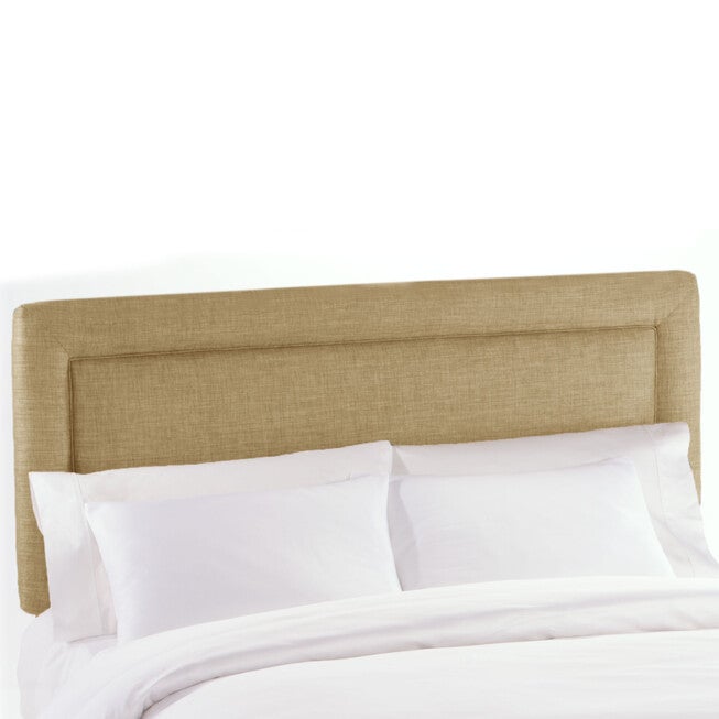Linen Fabric Full Headboard, SANDSTONE LINEN, hi-res image number 0