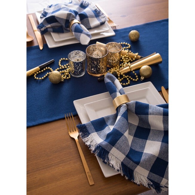 Gold Round Painted Acrylic Napkin Ring, Set of 6, , alternate image number null