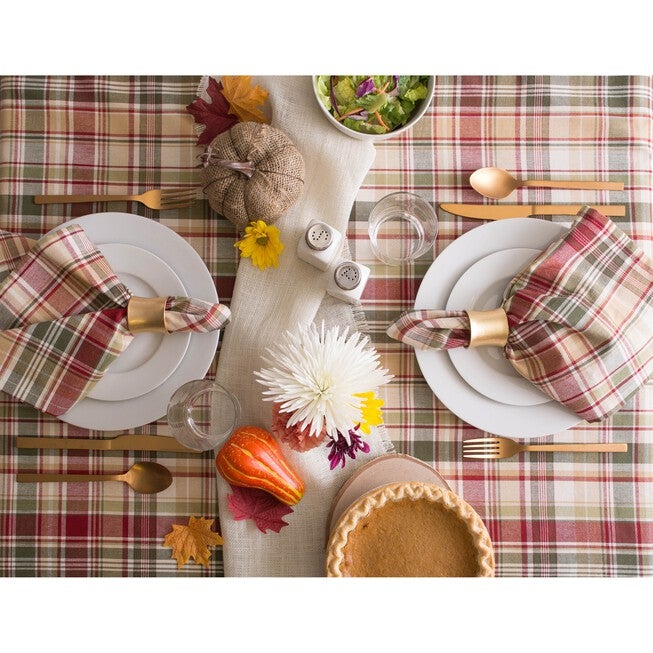 Give Thanks Plaid Tablecloth 60x120, , alternate image number 5