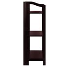 Stratford 3-Shelf Folding Bookcase-Espresso, , alternate image number null