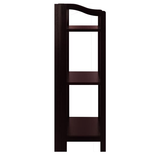 Stratford 3-Shelf Folding Bookcase-Espresso, , alternate image number null