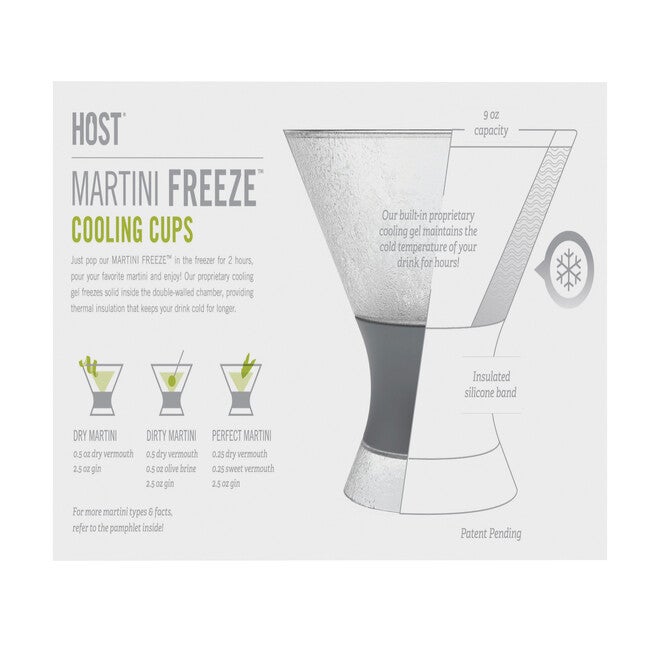 Martini Freeze Cooling Cups (Set Of 2) By, , alternate image number null