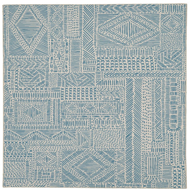 Washable Cayden Ivory/Blue Rug, IVORY, hi-res image number null