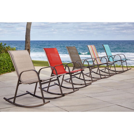 350 lbs. Weight Capacity Textilene Rocker, DARK BRONZE, hi-res image number null