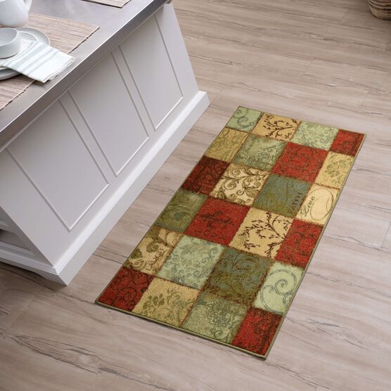 Floral Tile Multi 2' 6" X 4' 2", , alternate image number null