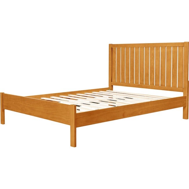 Graham Wooden Platform Bed in Black, Queen, OAK, alternate image number 4