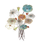 Multi Colored Metal Eclectic Floral Wall Decor, MULTI, hi-res image number 0