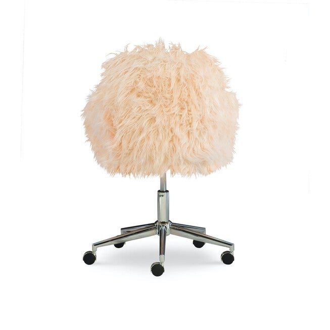 Fenton Faux Fur Office Chair Pink, , alternate image number 3