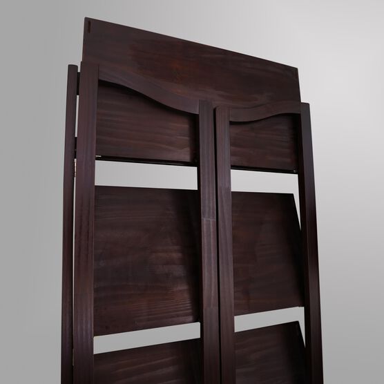 Stratford 5-Shelf Folding Bookcase-Espresso, , alternate image number null