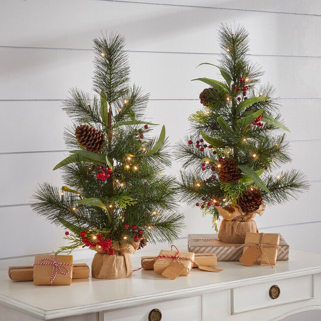 24 inches Pre-Lit Meri Tabletop Tree, MULTI, hi-res image number null