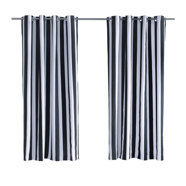 Outdoor Decor Coastal Stripe Outdoor Single Grommet Curtain Panel, , alternate image number 2