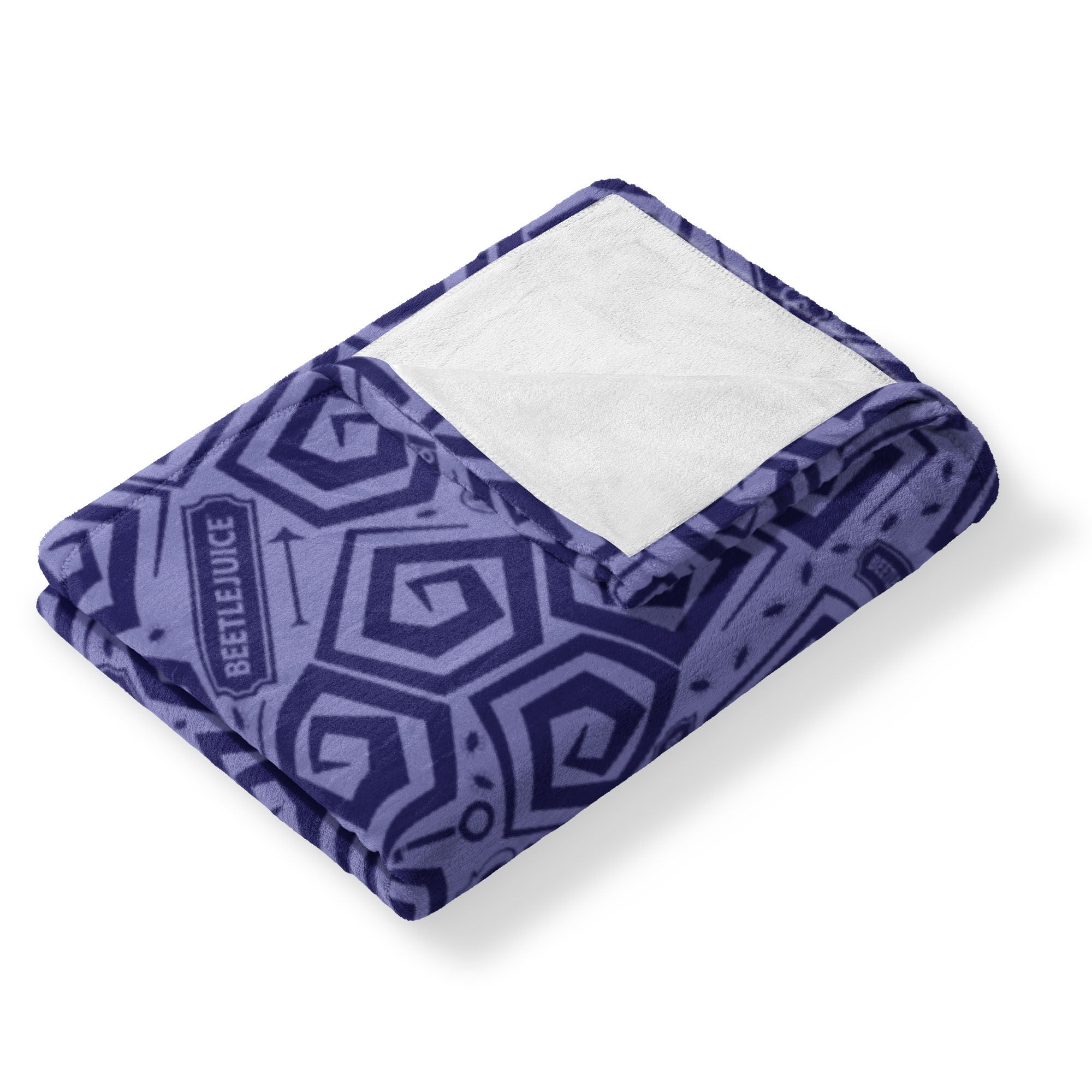Warner Bros. Beetlejuice Creepy Crawlies Silk Touch Throw Blanket 40X50 Inches, PURPLE, alternate image number 3
