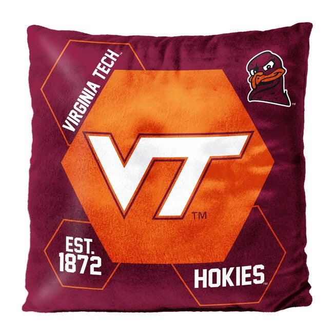 Virignia Tech Connector Velvet Reverse Pillow, MULTI, hi-res image number 0
