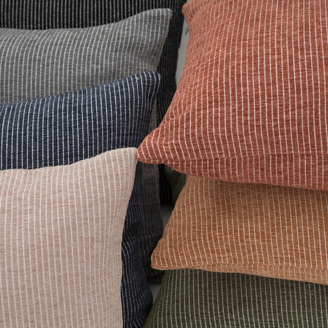 NEA WOVEN PIN STRIPES PILLOW, , alternate image number null
