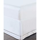 Luxury Hotel Hemstitch White 14" Drop Bed Skirt, WHITE, hi-res image number null