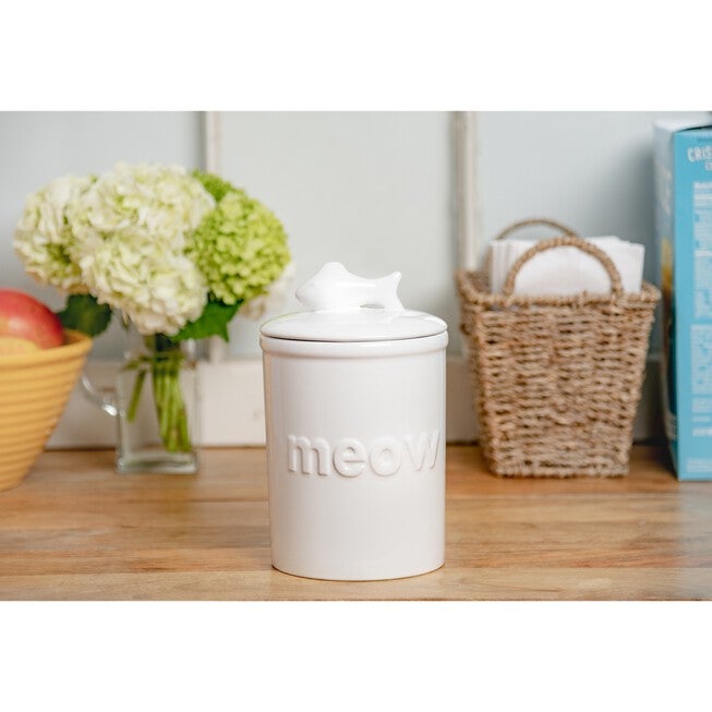 Felix White Pet Cat Treat Jar 46 Oz, , on-hover image number 1