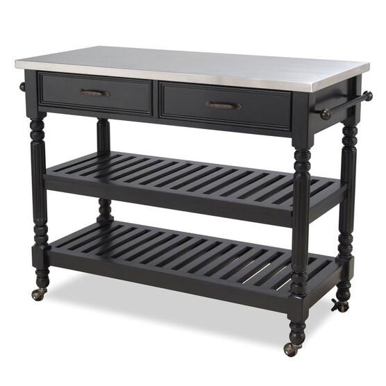 Savannah Kitchen Cart, BLACK, hi-res image number null