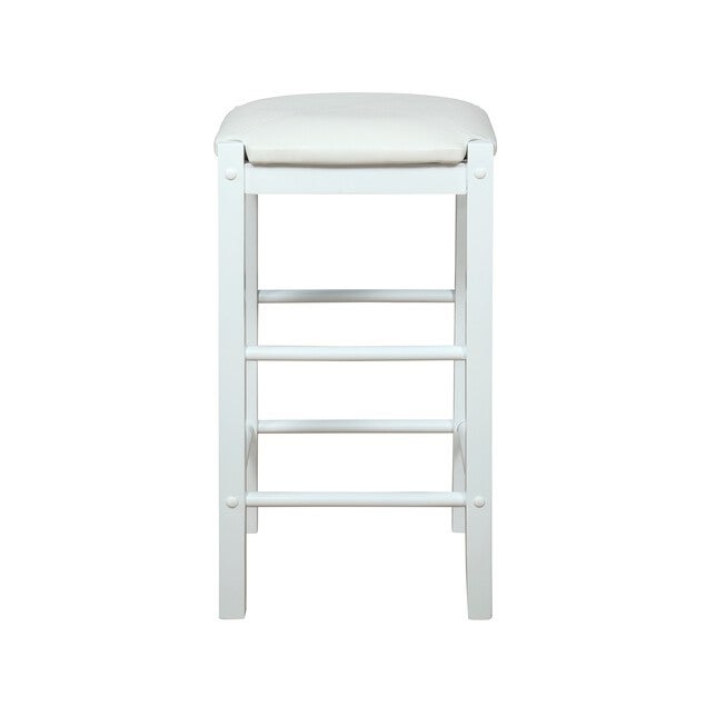 Lancer Backless Counter Stools, White - Set of Two, , alternate image number 4
