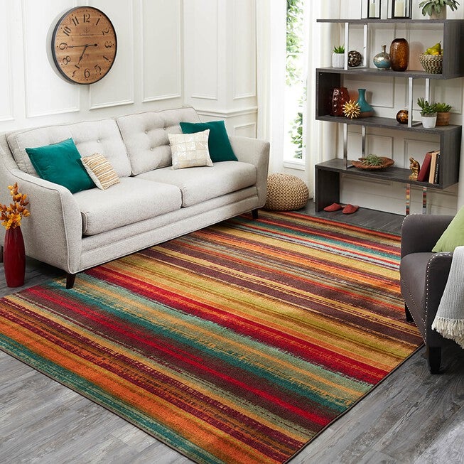 Boho Stripe Multi 5' X 8', , alternate image number 6