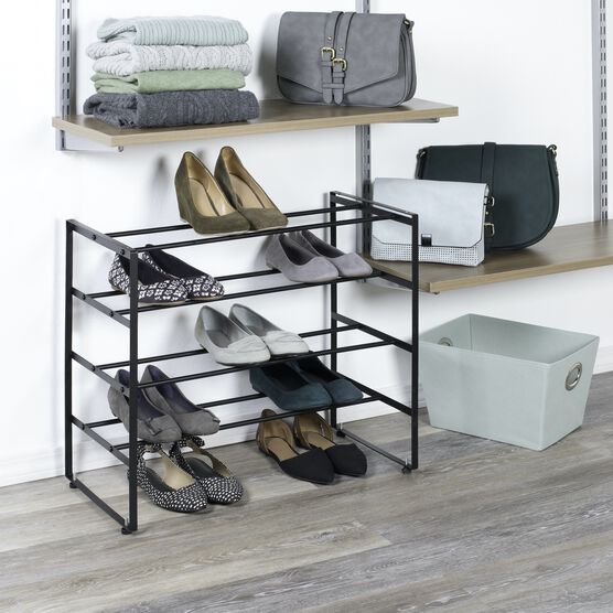 4 Tier Stackable Shelf Shoe Rack, , alternate image number null