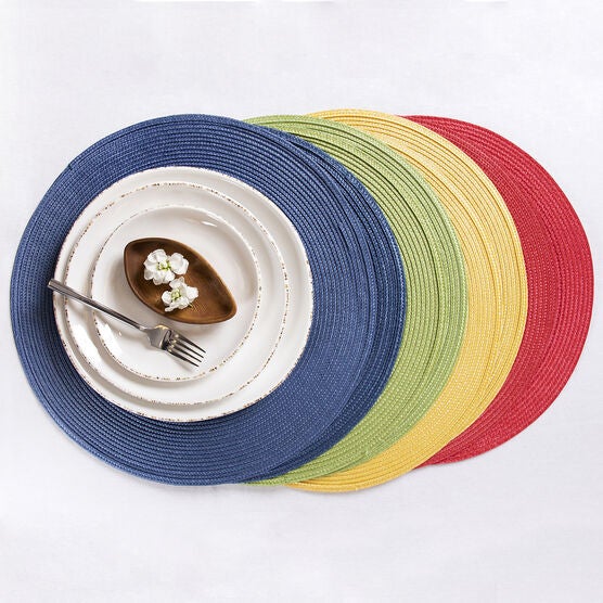 Woven Round Placemat, Set Of Twelve, , alternate image number null
